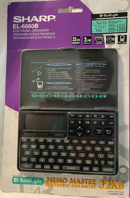sharp electronic organizer