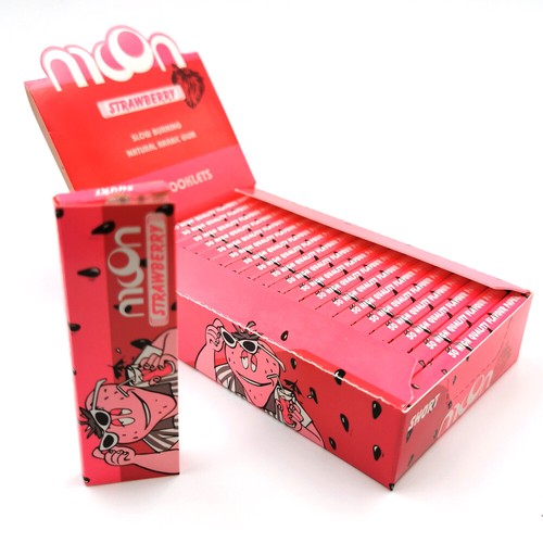 MOON 20 Booklets 70*36mm Strawberry Flavor Flavor Cigarette Rolling