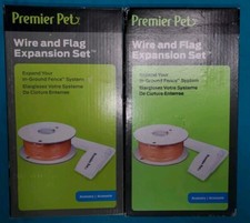 Lot Of 2 NEW Premier Pet Wire Flag Expansion Set 1000 Ft. Wire 100 Flags