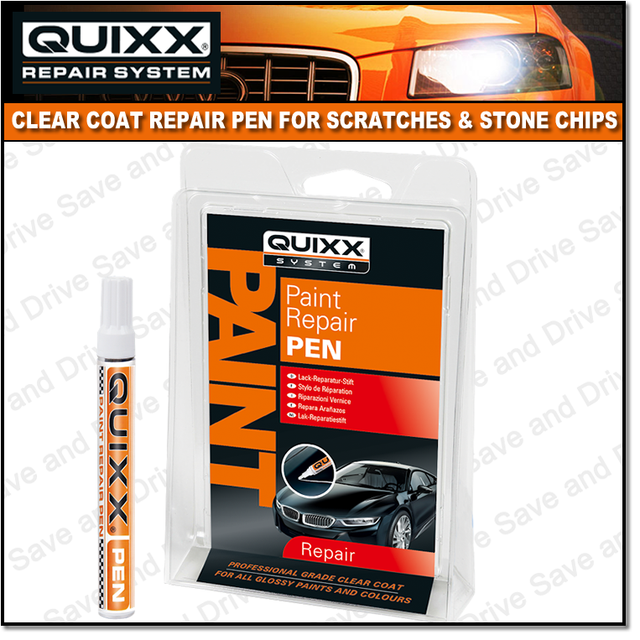 QUIXX Paint Repair Pen Scratch Remover Stone Chip Clear Coat QRP1 for