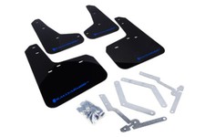 Rally Armor UR Black w/ Nitrous Blue Mud Flaps for Ford Focus / ST / RS 12+ New