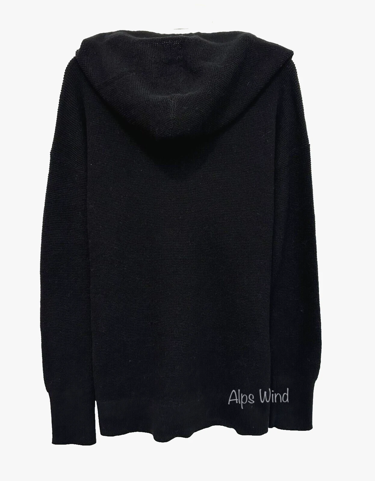 Felpa con cappuccio Michael Michael Kors donna nera misto cotone taglia S nuovo con etichette $110