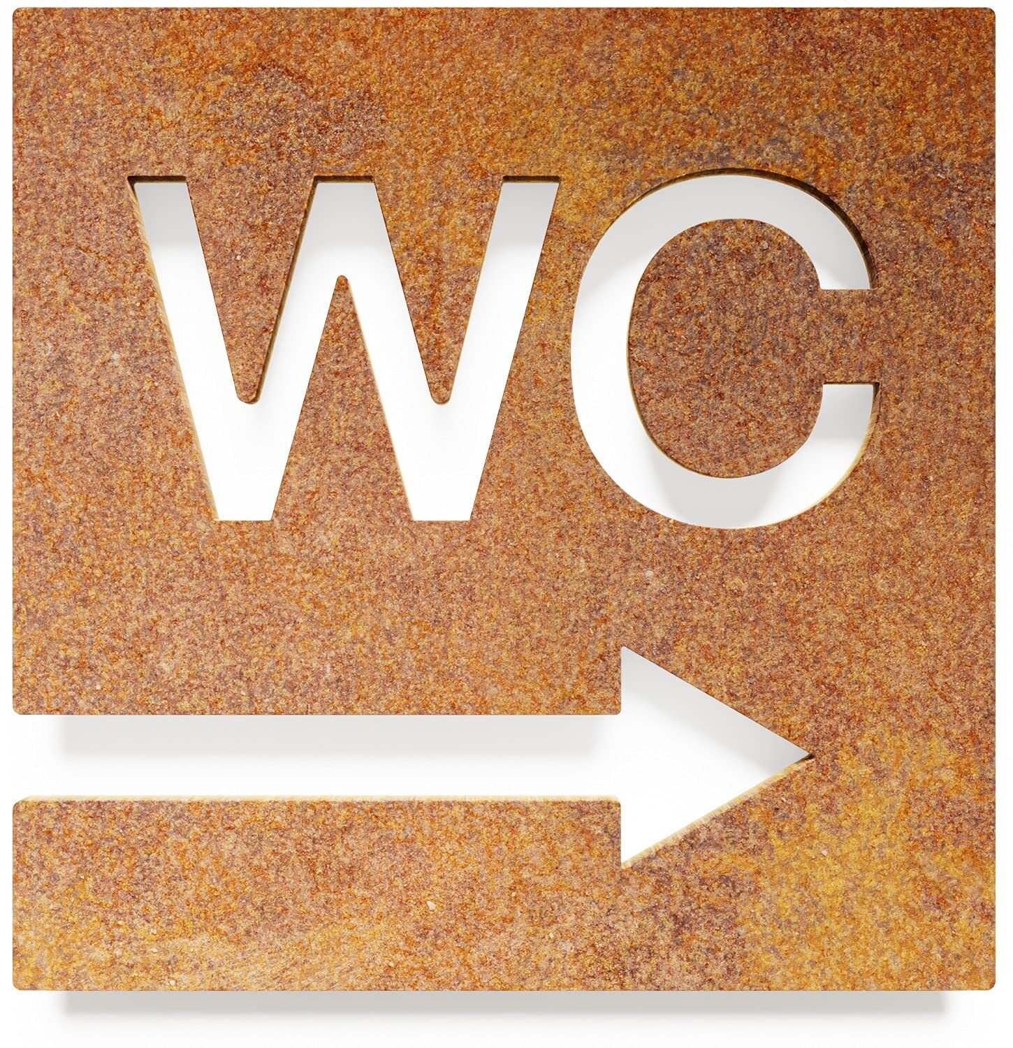 Insegna WC vintage - pittogramma autoadesivo - Segno di design d'epoca (s9G)