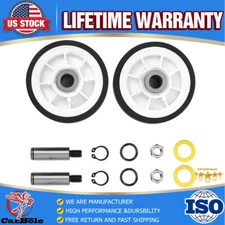 Pack of 2 303373K Dryer Roller Wheel Drum Support Kit For Maytag 12001541,312948