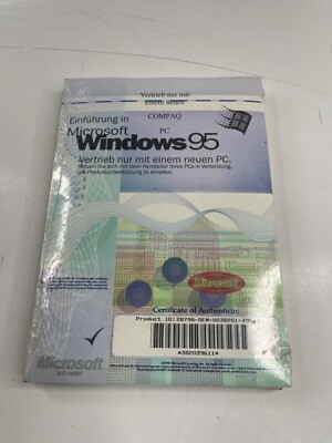 Einführung in Microsoft Windows 95 Vintage Neu