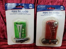 2x new E CIRCUIT ELECTRONICS MINI FM RADIO emergency NIP survival outdoors 