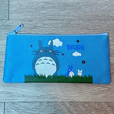 My Neighbor Totoro Pencil Case Light Blue Makeup Bag Change Coin Purse School