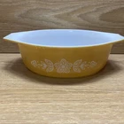 Vintage Pyrex  043 Golden Butterfly Casserole Dish 1 -1/2 Qt