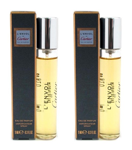 2 pezzi L'ENVOL DE CARTIER profumo uomo edp eau de parfum 9ml da viaggio  profumi | eBay