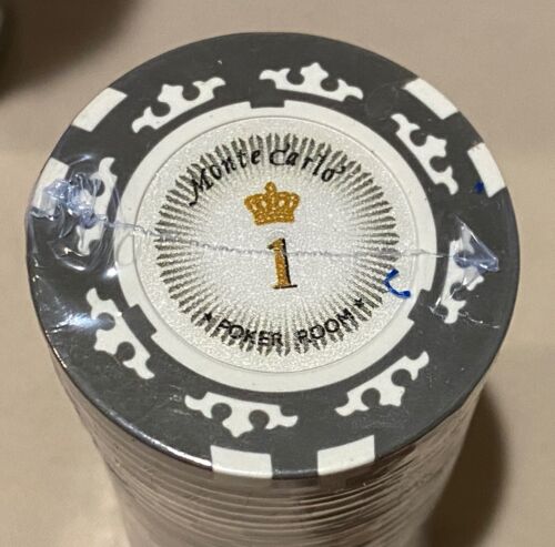 50 Monte Carlo Poker Room U Choose Color Poker Chips Casino Chips NEW - Picture 2 of 11
