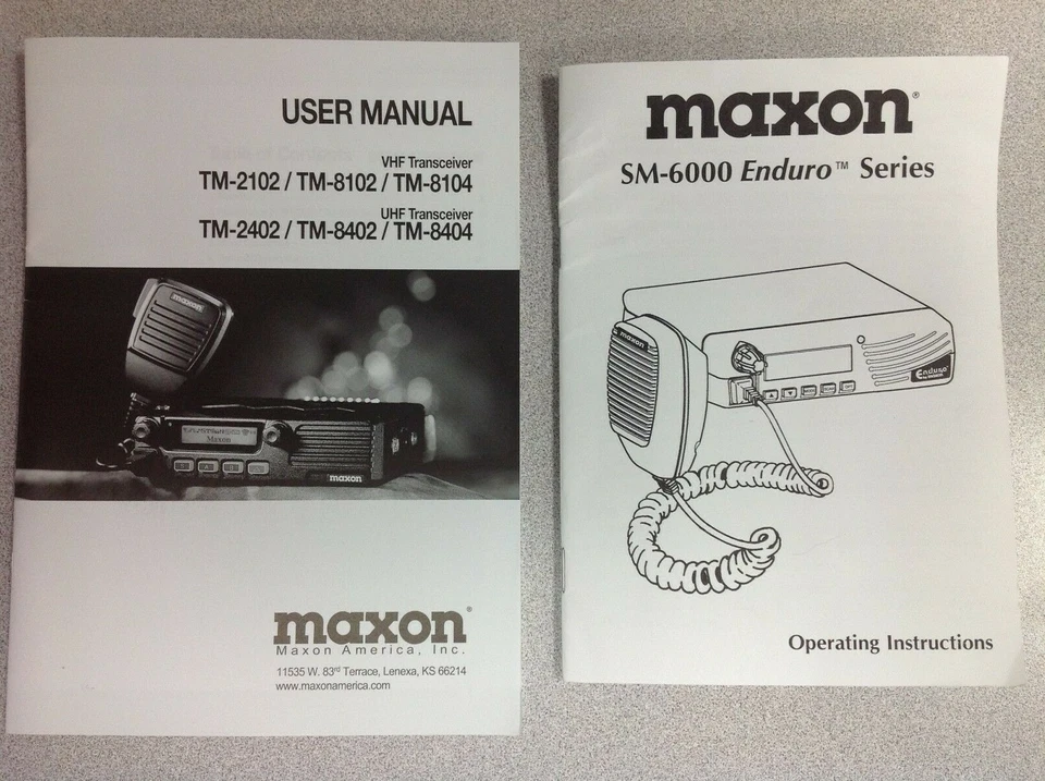 Your Choice MAXON VINTAGE MANUALS,  2-Way Radio Instruction Manuals - Image 2 of 4