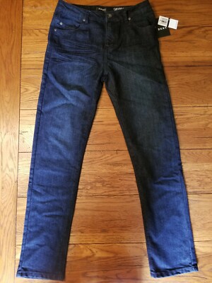 NWT Boys DKNY Greenwich Slim Denim Jeans Blue Black 16