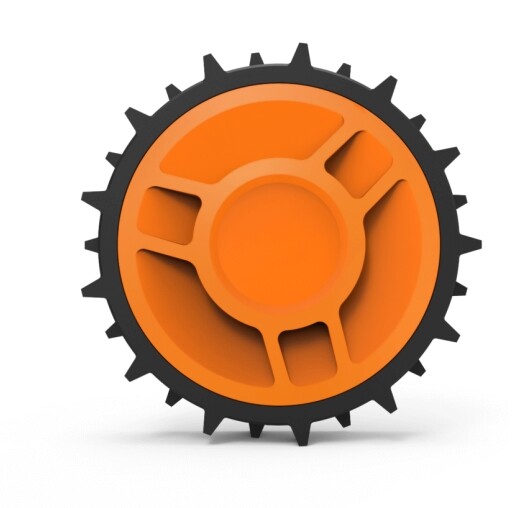 Kit 2 ruote appesantite HIGH GRIP per robot rasaerba WORX WR141 - WR142 - WR143