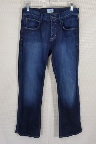 Hudson Jeans Mens 29 x 27 Clifton Blue Button Fly Boot Cut Dark Wash Denim - 第 2/17 張圖片