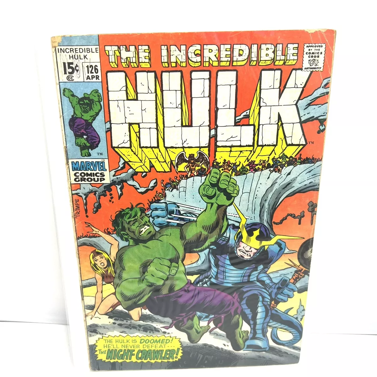 Incredible Hulk #126 1st app. Barbara Norris (Valkyrie) - Marvel Comics 1970