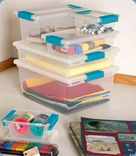 Sterilite Medium Clip Storage Box 19628604 4 Pack - Image 3 of 4