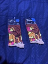 NEW Disney The Lion King MUFASA Men's Or Women's Crew Socks Size 9-13