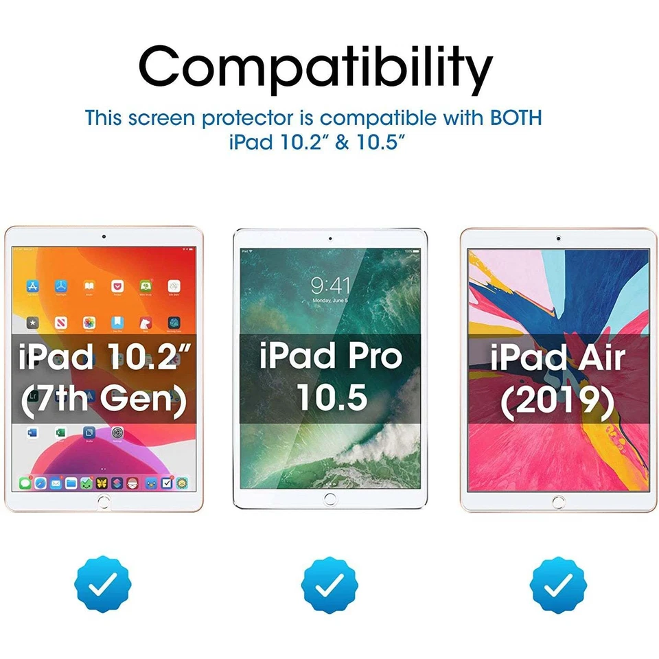 Протектор экрана amFilm для iPad 7/iPad Air 3 (2 шт.) - Изображение 4 из 4