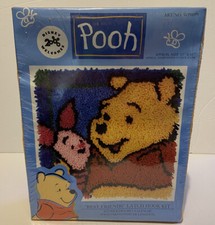 Winnie The Pooh Latch Hook Kit "Best Friends" Caron NEW 13" x 13" Disney