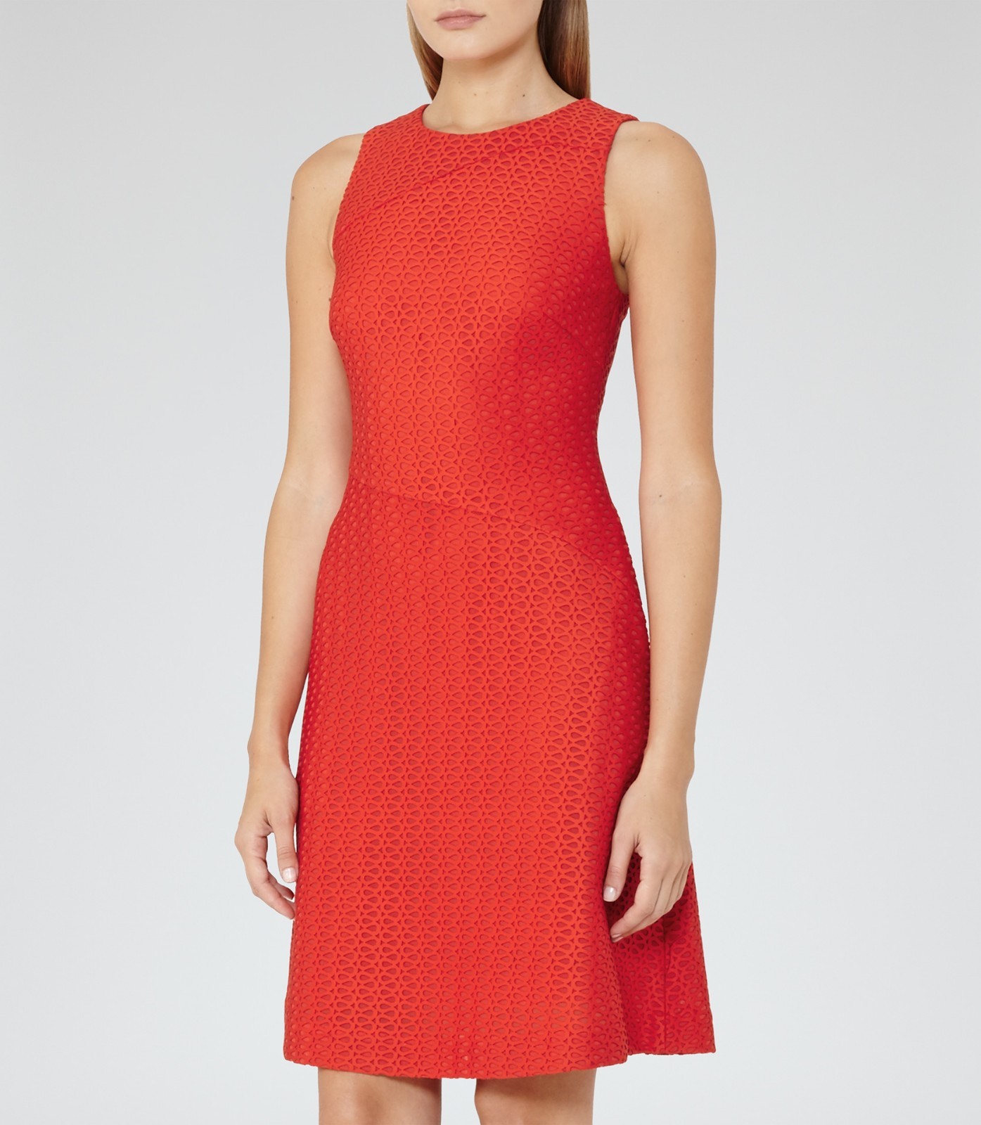 reiss red dress