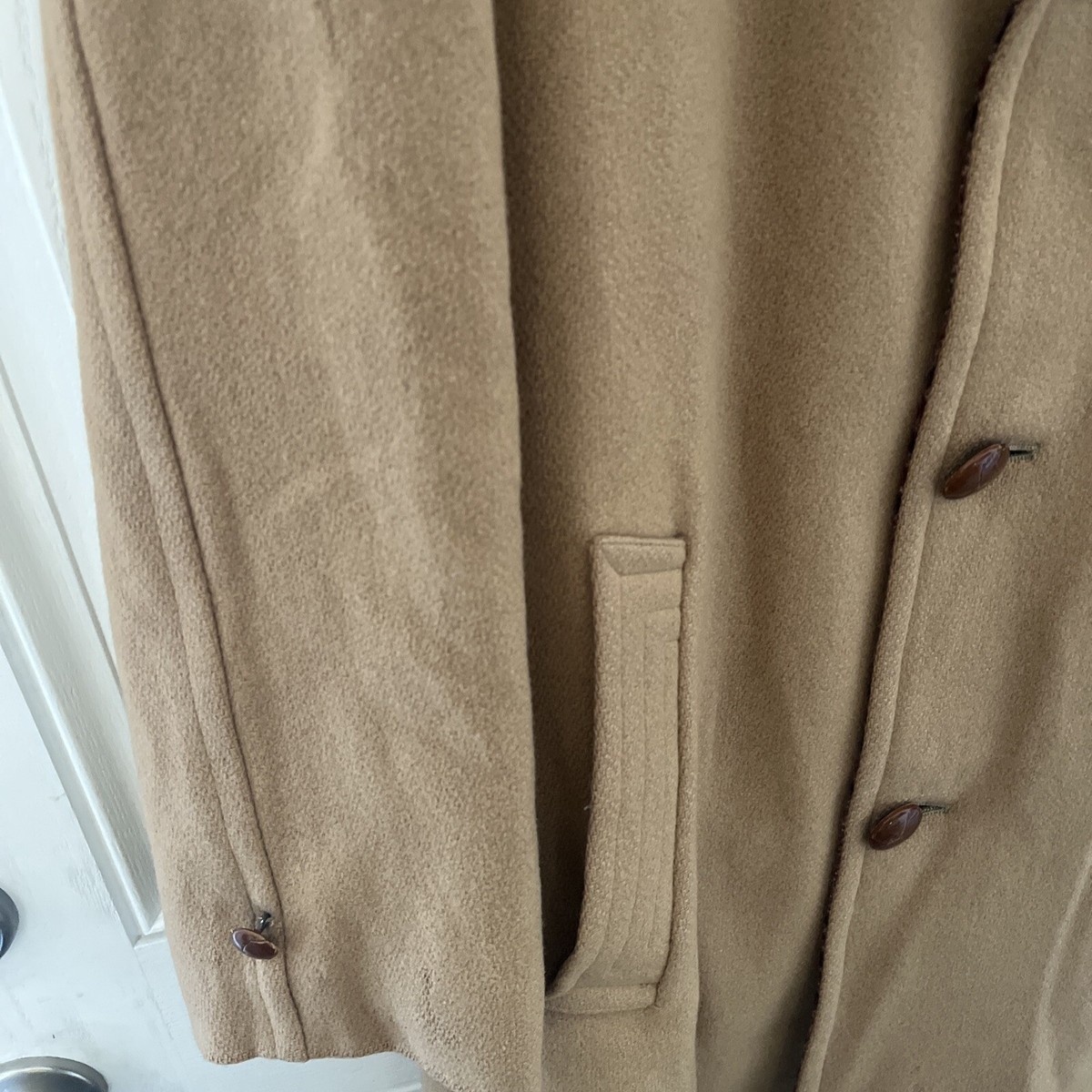 Zero King Vintage Wool 3 Button Overcoat Car Coat Men's 38 Zero King Vintage Wool 3 Button Overcoat Car Coat Men's 38