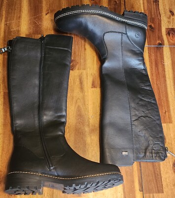 Remonte Women's D0B72-01 Stefanie Zip-Up Knee-High Boots Size EU 41 - US 9.5 NEW