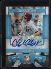 Tyler Holt (Indians) 2010 Donruss Elite Franchise Futures Rookie Autograph/694