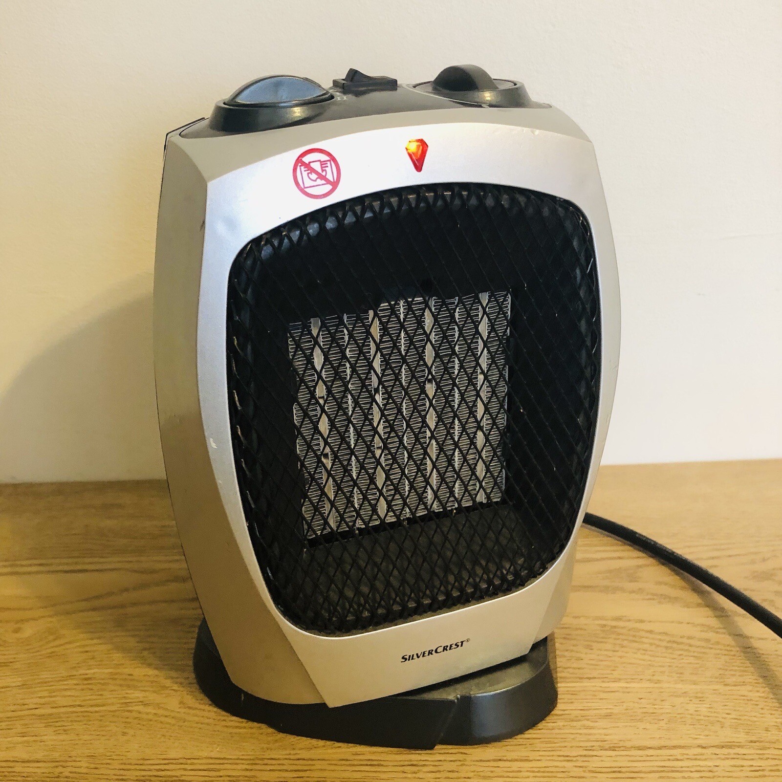 SilverCrest 1800W Ceramic Heater SKHL 1800 A1 Grey Oscillating eBay