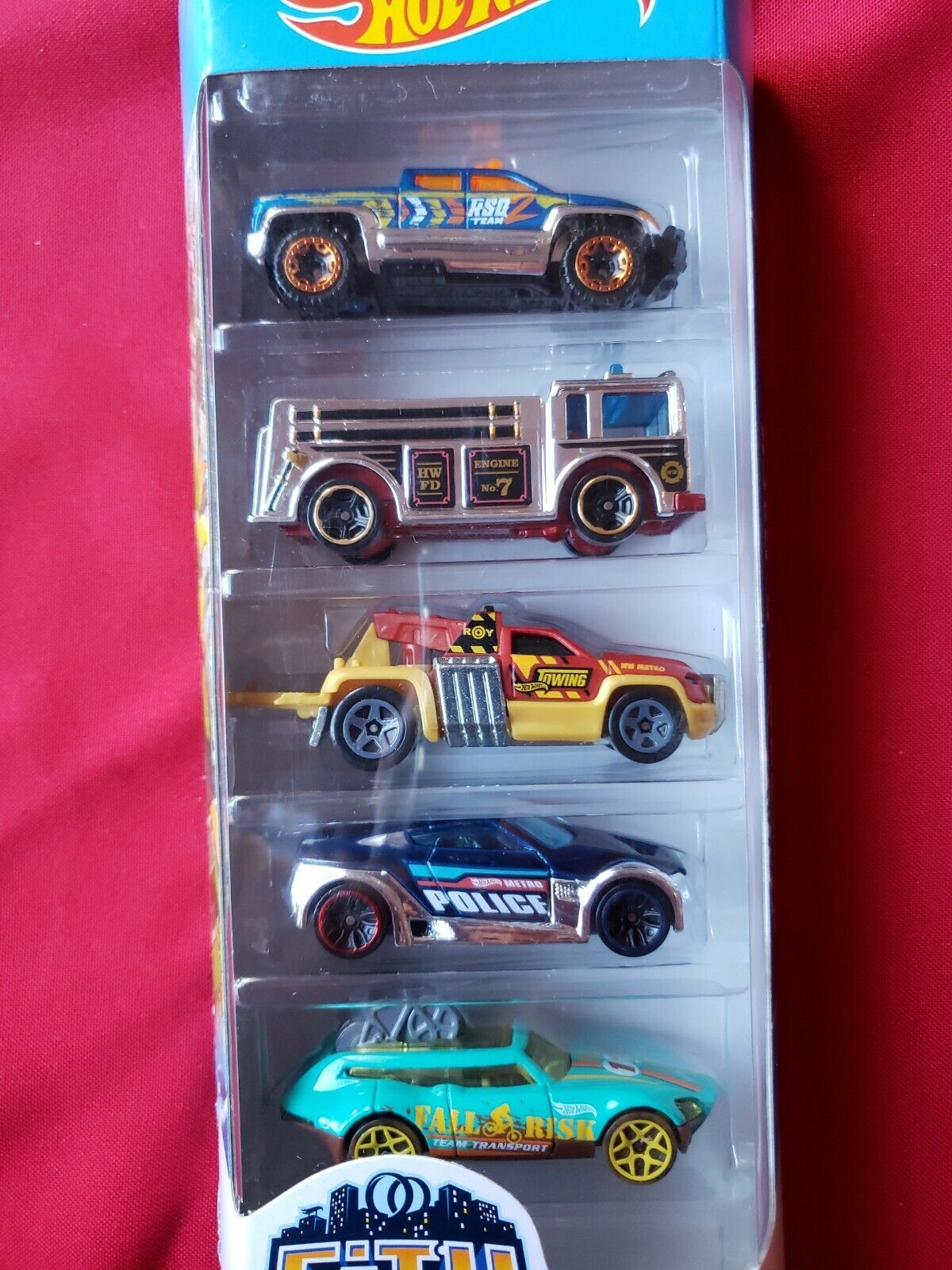 HotWheels Combo Original City Kit 5 Carros Mattel