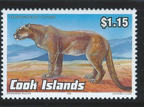 Cook Islands Sc 1095-1106 Endangered Wildlife Red kangaroo, - Picture 6 of 12
