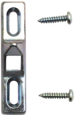 Prime-Line Chrome Steel Latch Strike 1 pk (Pack of 6)