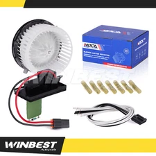 Front HVAC Blower Motor & Resistor Kit for Chevrolet Silverado GMC w/o Auto. AC