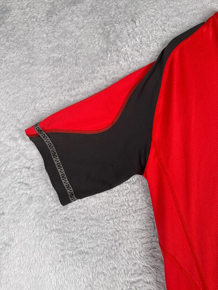 Maillot de ciclismo Mavic para adulto extra grande rojo negro 1/4 cremallera manga corta poliéster Foto 3 de 4