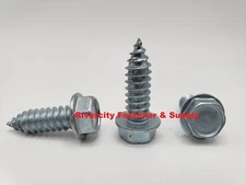 (10) Hex Washer Head 5/16x1 Hex Washer Head Sheet Metal Screws 5/16x1