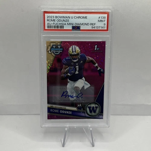 2025 Topps Rome Odunze Shop for 2025 Topps Signature Class Football Chrome Autographs on eBay (Raw)
