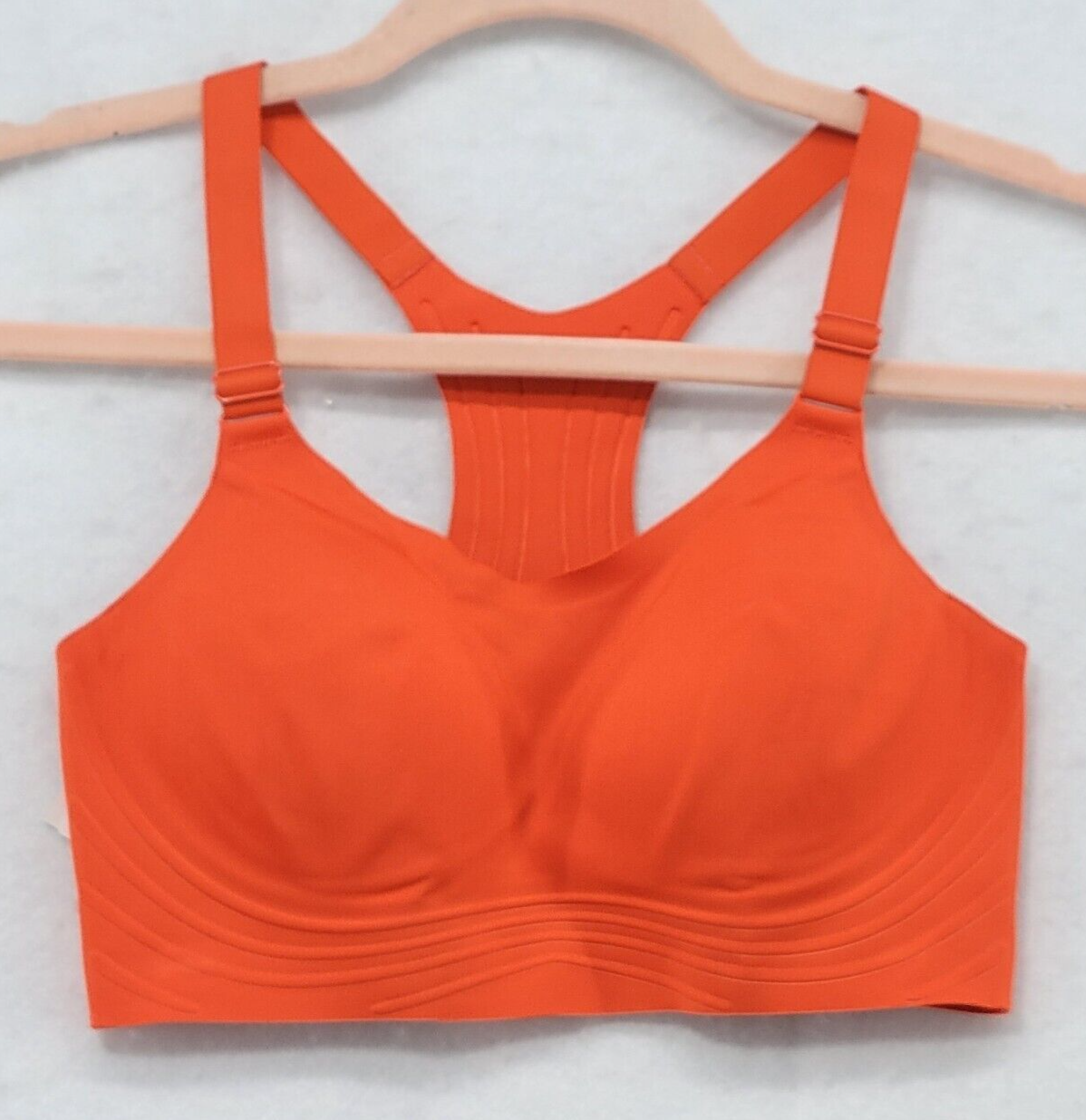 All in Motion Women's High Support Embossed Racerback Run Bra Orange