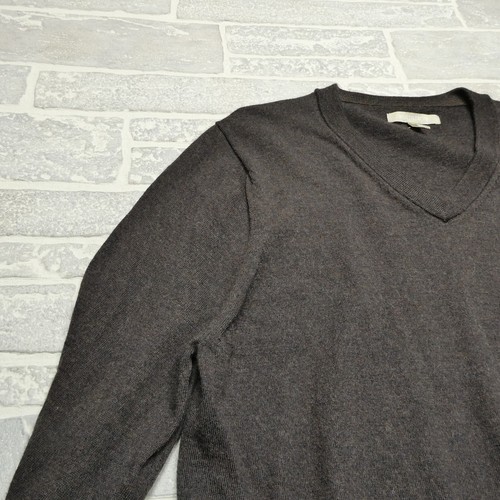 VINTAGE Nordstrom Sweater Adult L/XL Extra Fine Merino Wool V Neck Lightweight - Picture 4 of 10