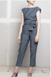 NWT Ozma of California Skinny Matador Romper Indigo Sz M Sold-out Style
