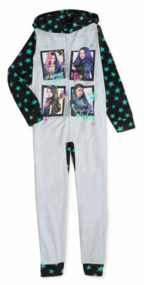 Descendents Girls Hooded Blanket Sleeper Size 4 6 8 $46