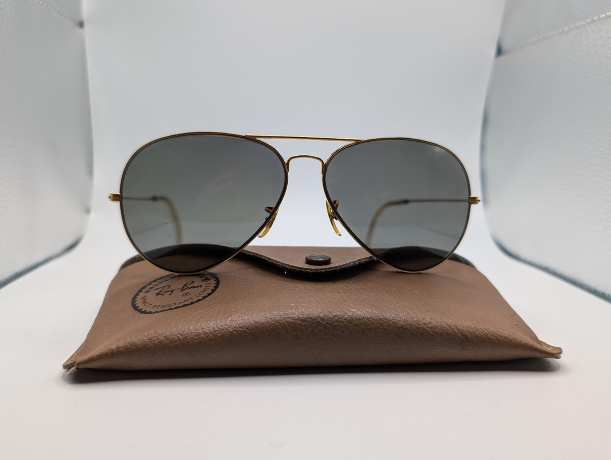 Vintage JOE BIDEN Ray-Ban Aviator Frames L2846 NWAS Gold Bausch Lomb G15  62 14