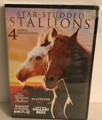 Star-Studded Stallions DVD 4 Heartwarming Horse Films Sylvester Cool Mule NEW!!!