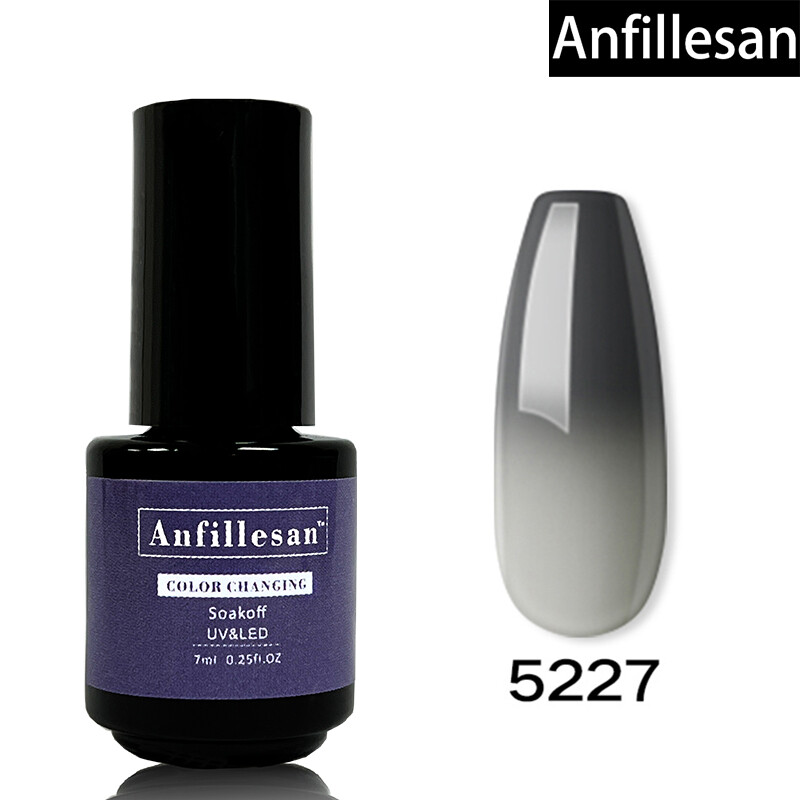Temperature Colour Changing Gel Nail Polish Thermal Soak Off UV Gel Anfillesan