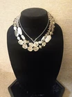 Vintage & Modern Crystal Pearls And Rhinestone Costume Jewelry Lot Of 7 Pieces