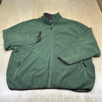 #ad Cabela’s Stillwater Supply Co Fleece Jacket Green Full Zip Outdoor Mens XXL $22.57