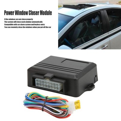 Auto Power Window Closer Roll Up Module 12V ABS Black Heat Resistant For 4 Door 