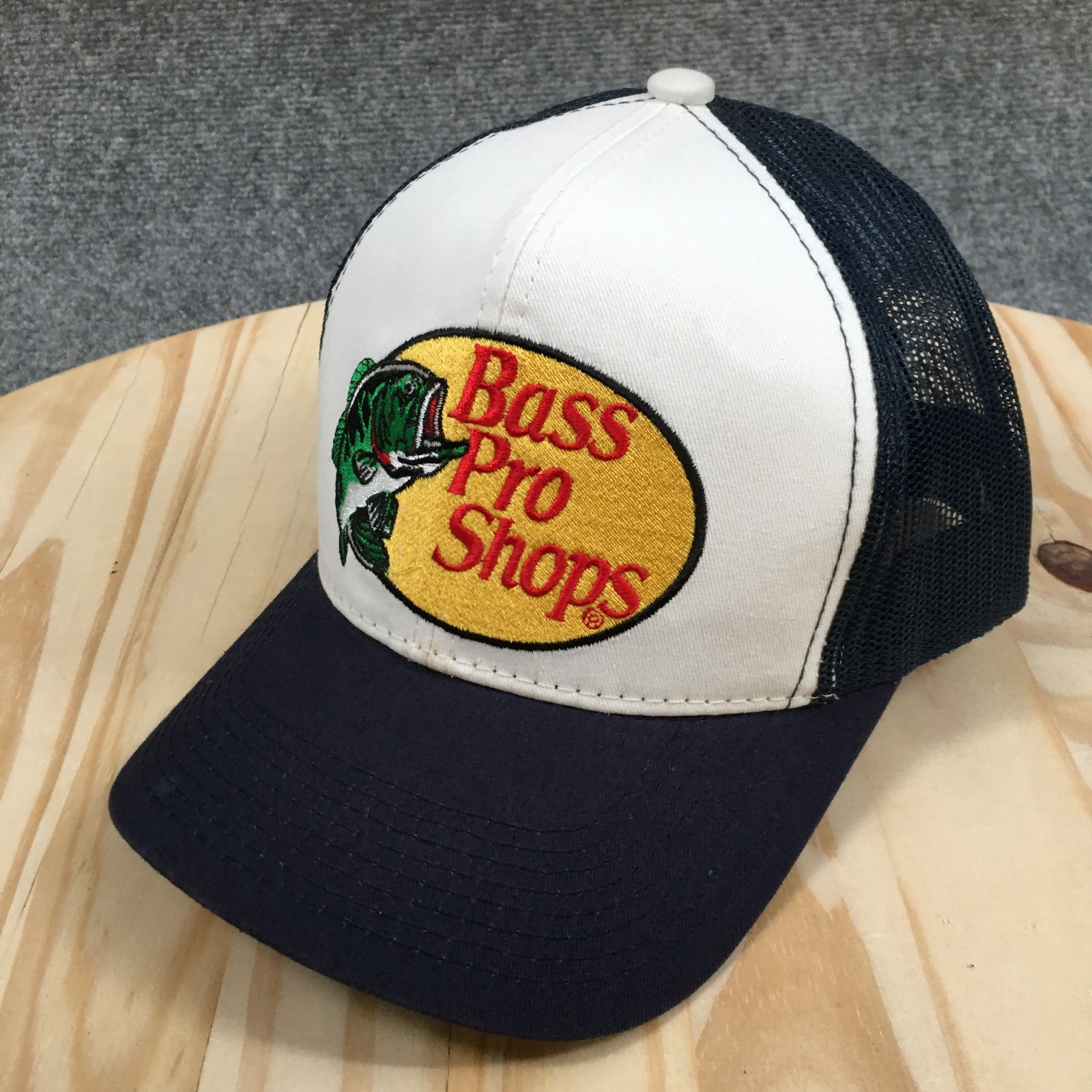Unisex Blue Os Adjustable Mesh Back Curved Brim