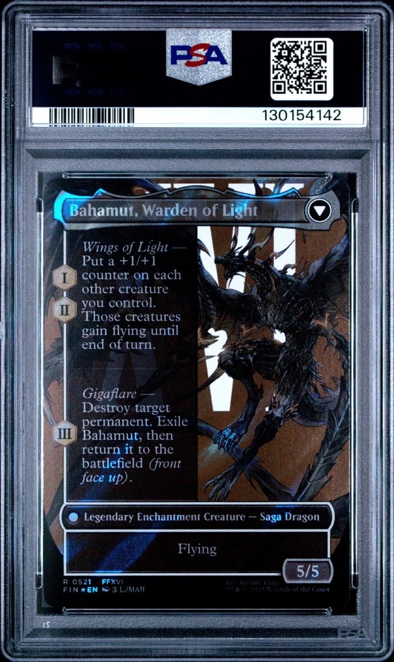 Dion Bahamut Dominant 2025 MTG Final Fantasy #0521 Surge Foil PSA 10 - Image 2 of 2