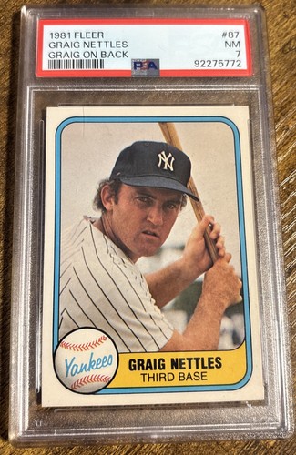 1981 Graig Nettles [Graig on Back] #87