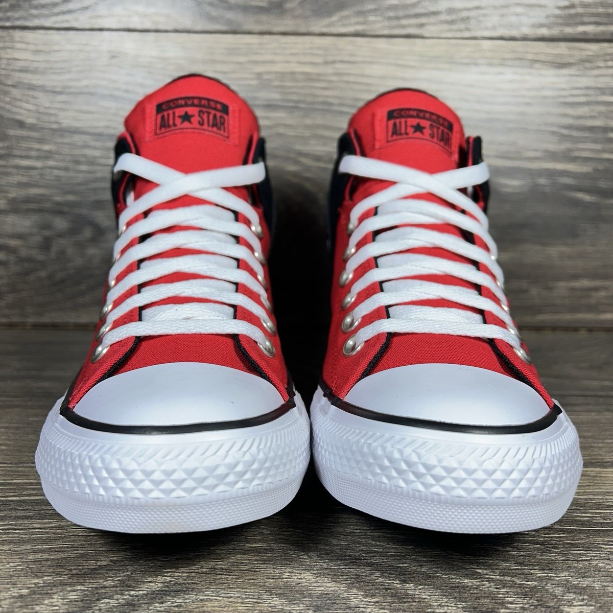 Converse CTAS High Street Mid Red Black - Men\'s Size 13 - New Converse Converse Mens CHUCK TAYLOR ALL STAR Black Red CTAS  main image 2