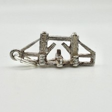 Vintage 925 Sterling Silber Tower Bridge Charm Anhänger